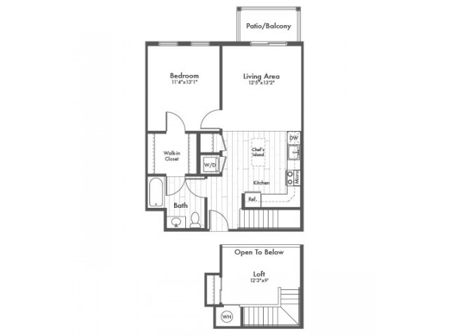 A4l One Bedroom With Loft 1 Bed Apartment Modera 44