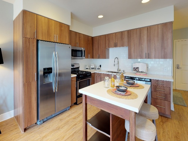 Ample kitchen storage with 42\" cabinetry and pantry space