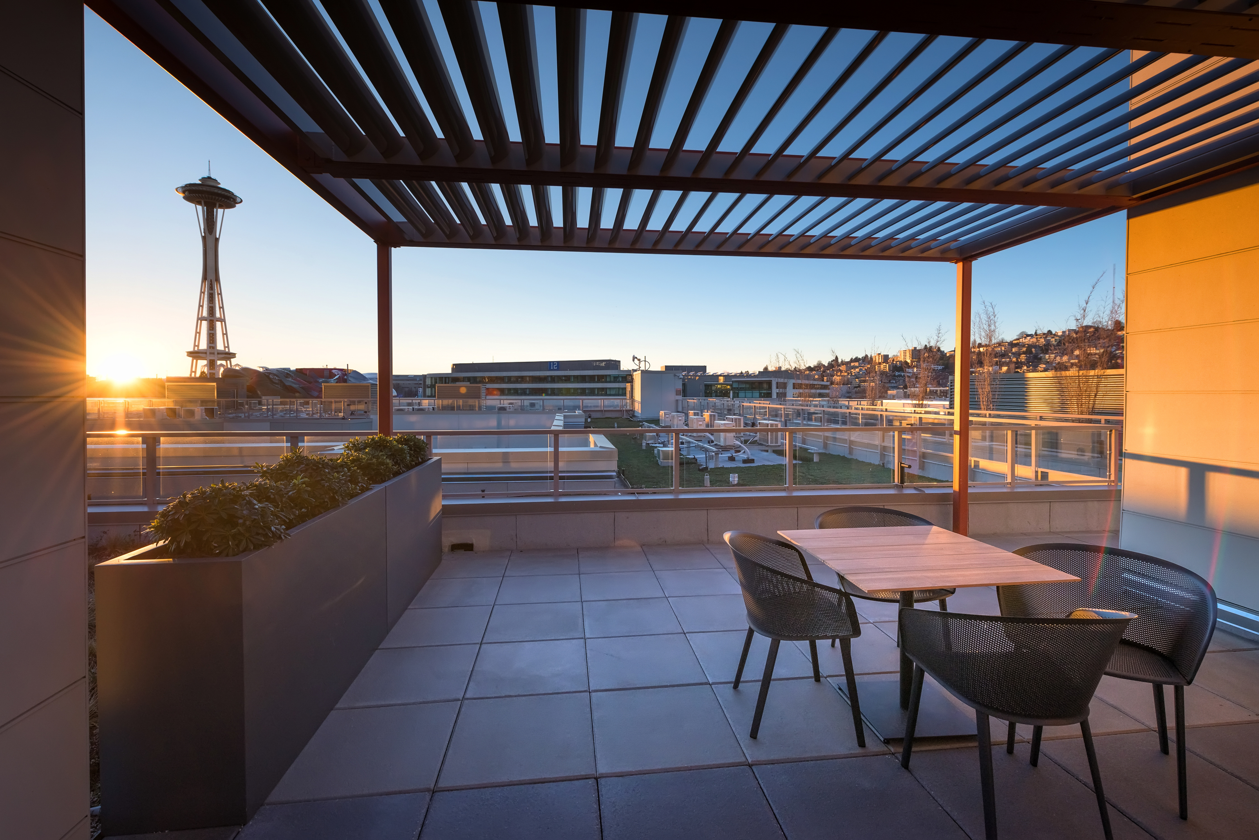 Image of rooftop deck at Modera South Lake Union