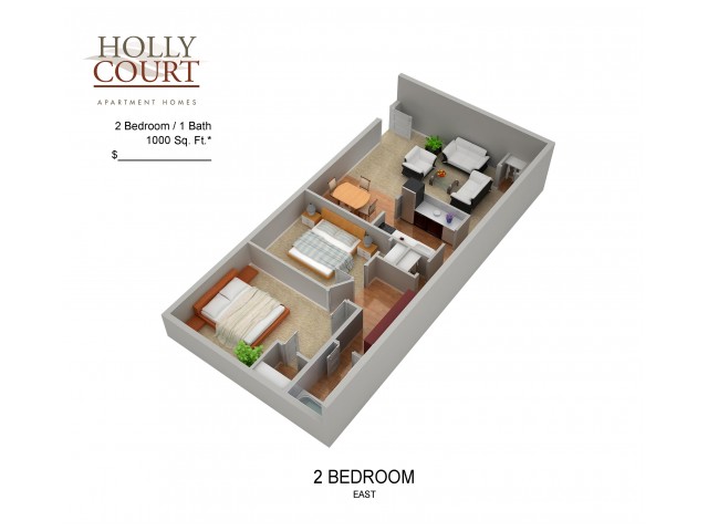 Floor Plan 31 | Pitman NJ Apartments | Holly Court