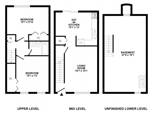 2 Bedroom Floor Plan | Bethlehem PA APArtments | River Pointe