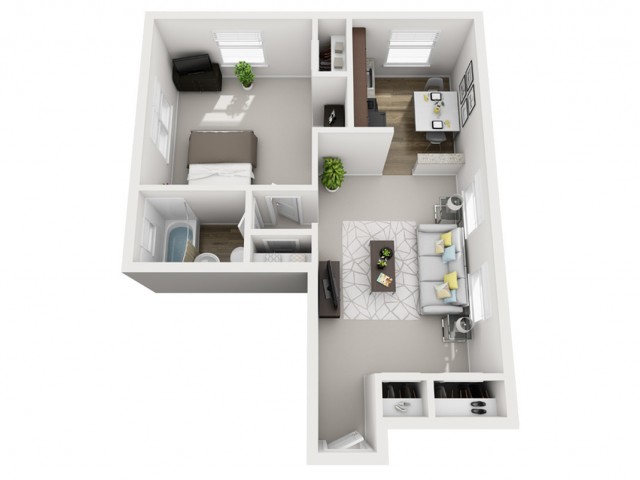 Floor Plan 5 | Apartments Near Downtown Pittsburgh PA | The Alden