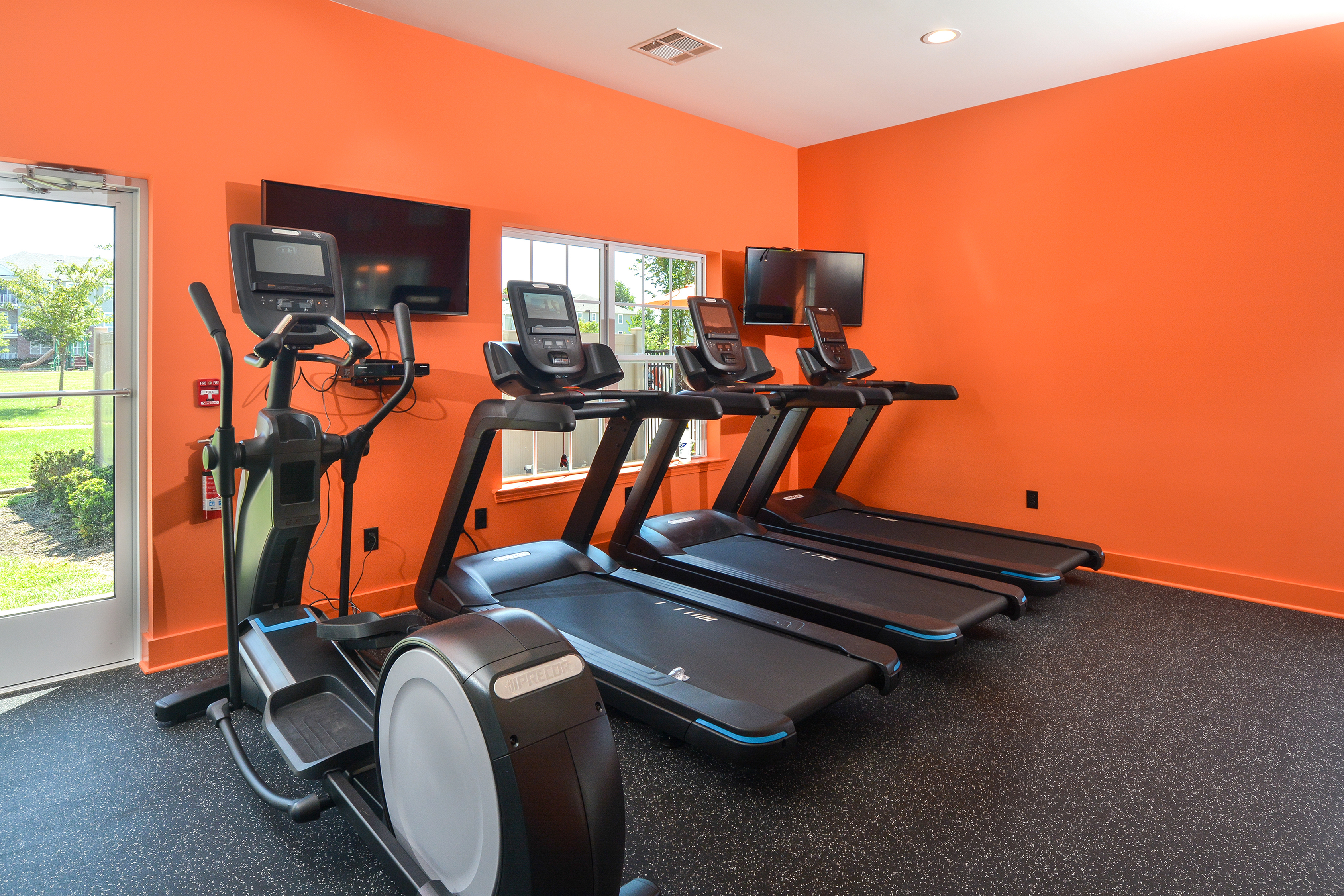 Apartments with a fitness center