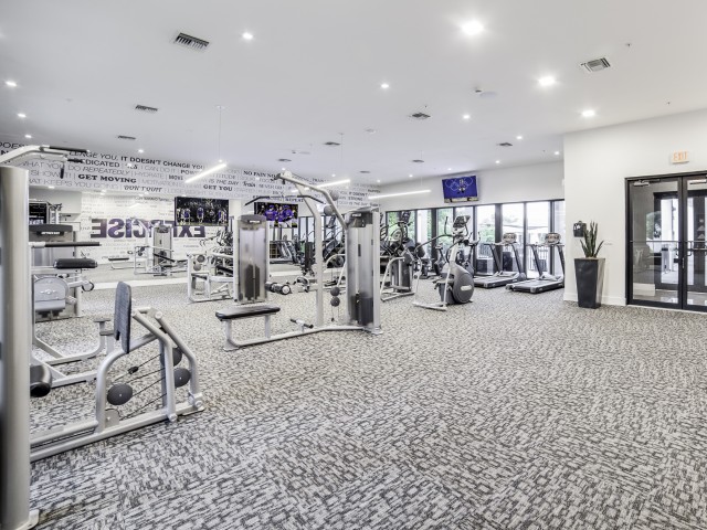 Fitness center with professional cardio Machines