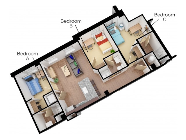 C3 Floor plan layout