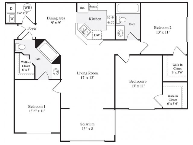 The Heron 3 Bed Apartment Infinity Residences At The Park