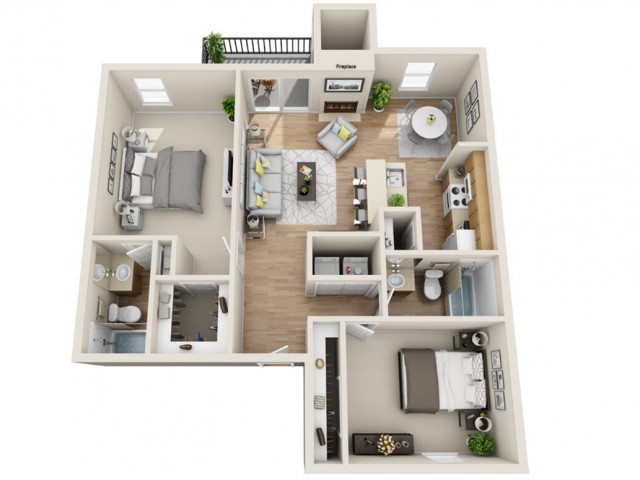 One To Three Bedroom Houston Tx Apartments Floor Plans