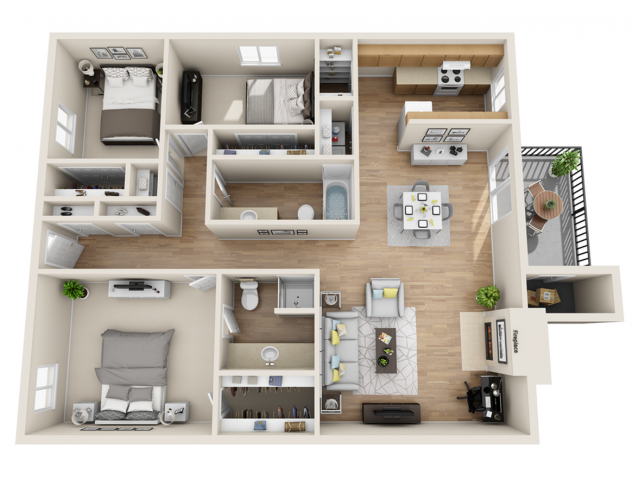 One Two Three Bedroom Apartments In Las Vegas Nv