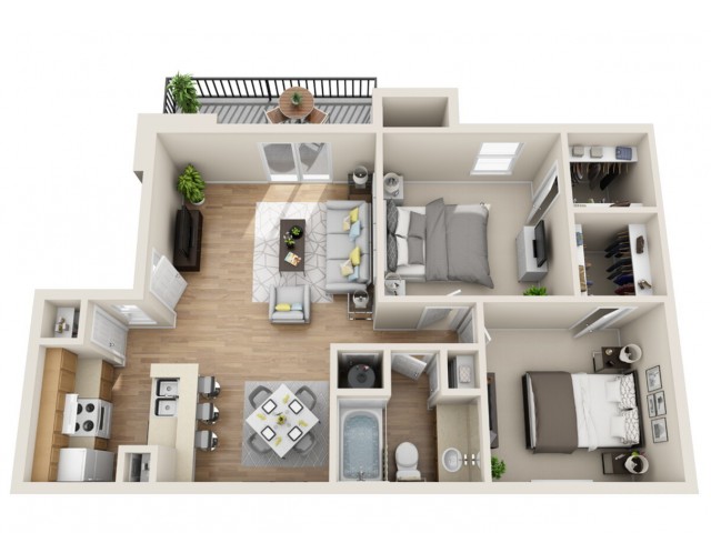 Featured image of post 2 Bedroom Apartment Plans Open Floor Plan - House plans with open floor plans have a sense of spaciousness that can&#039; t be ignored with many of the living spaces combining to create one large space where dining, gathering and entertaining can all occur.