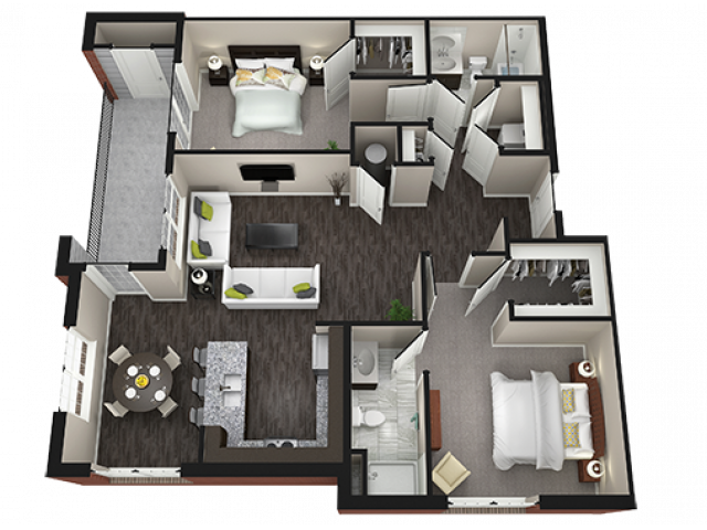 Encore Ii 2 Bed Apartment Aria Clubhouse