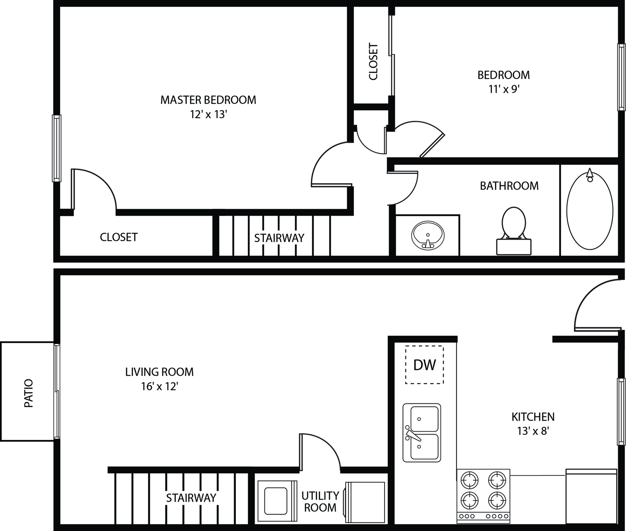 1 2 Bedroom Apartments In Ypsilanti The Meadows