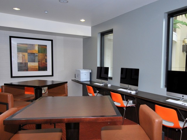 Group and private study lounges