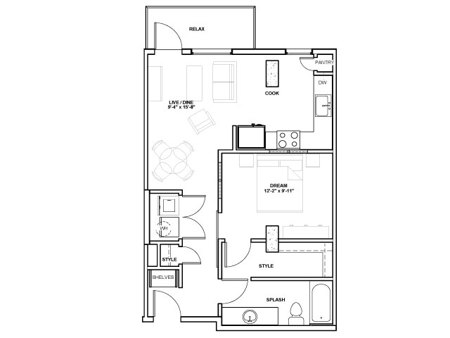 The Ash Tower | 1 bed 1 bath | from 669 square feet