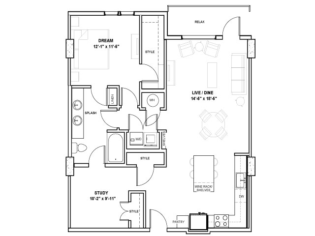 The Norris Tower | 1 bed 1 bath | from 1072 square feet