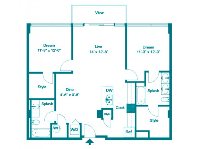 Electric PH | 2 bed 2 bath | from 1178 square feet