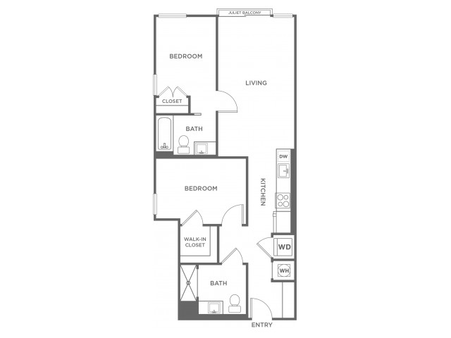 B1 | 2 bed 2 bath | from 878 square feet