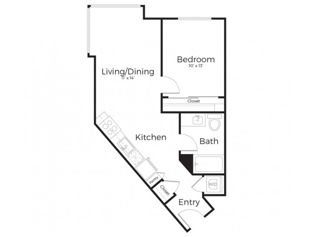 1G | 1 bed 1 bath | from 655 square feet