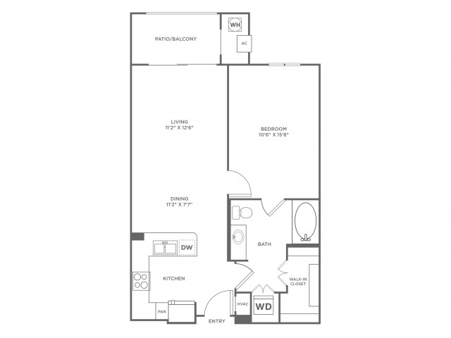 Infinity With Sunroom 1 Bed Apartment Ashton At Dulles Corner