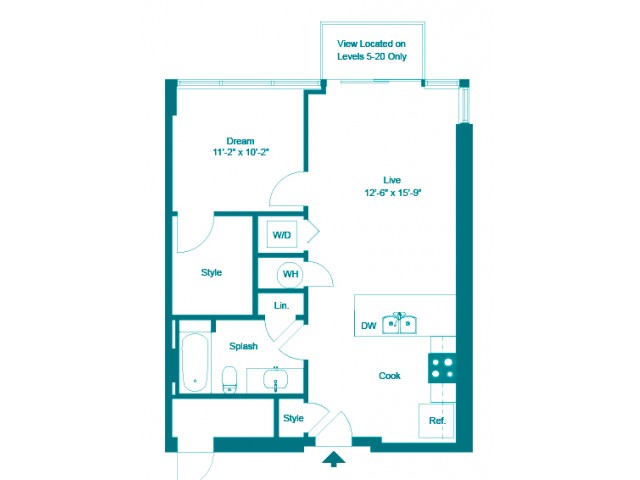 Keppel | 1 bed 1 bath | from 685 square feet