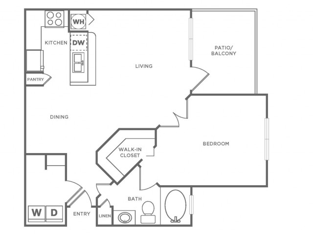A2 Diamond | 1 bed 1 bath | from 840 square feet