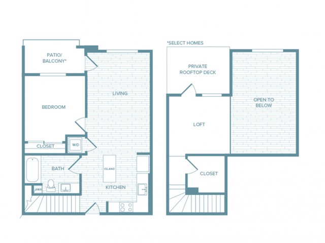 A07L | 1 bed 1 bath | from 952 square feet