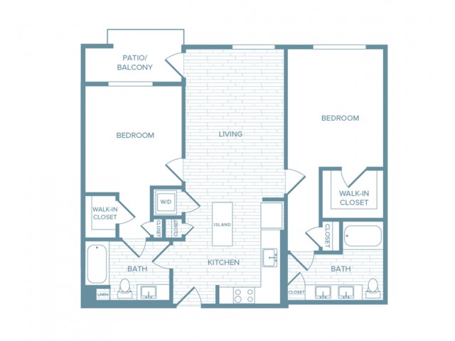 B06 | 2 bed 2 bath | from 1100 square feet