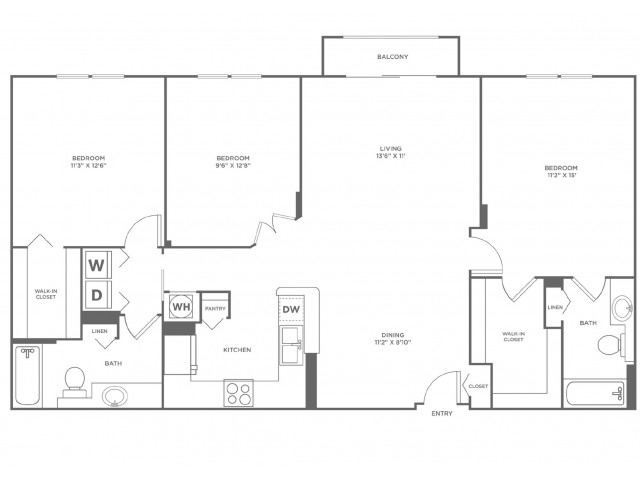 Tide - Diamond | 3 bed 2 bath | from 1429 square feet