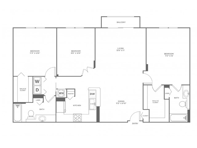 Tide - Platinum | 3 bed 2 bath | from 1429 square feet