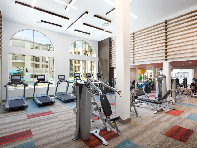 State-of-the-Art Fitness center with Yoga/Ballet Barre Room