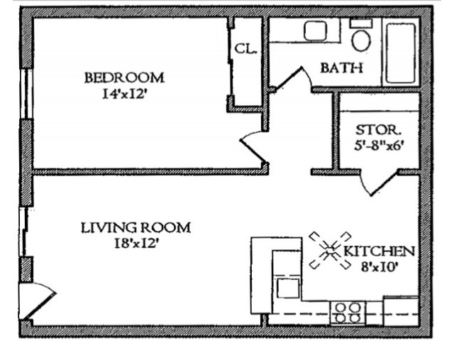 1 Bed 1 Bath Apartment In Saint Louis Mo Canfield Green