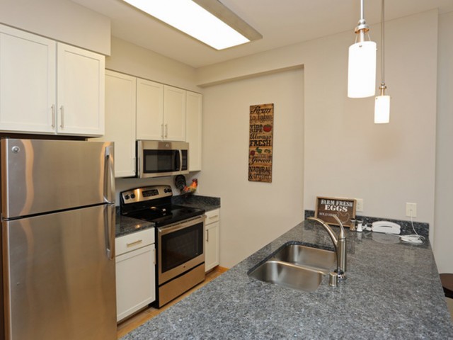 The Lux Apartments Furnished Apartment Kitchen