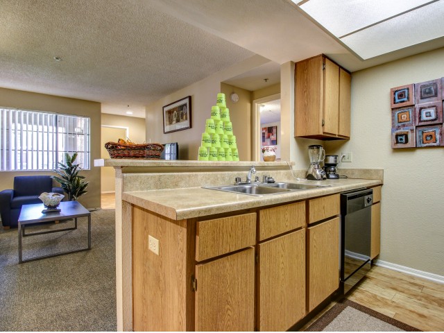 Villas on Apache Apartments Furnished Apartment Kitchen