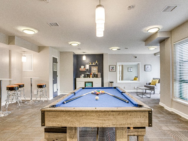 University Club Apartments Lifestyle - Game Room And Pool Table