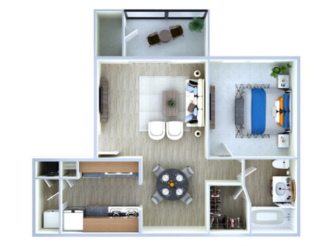 One Bedroom Floor Plan | Apartments Southwest Houston TX | Advenir at The Med Center