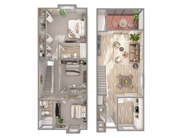 3 Bdrm Floor Plan | Coconut Creek Florida Apartments | Advenir at Cocoplum