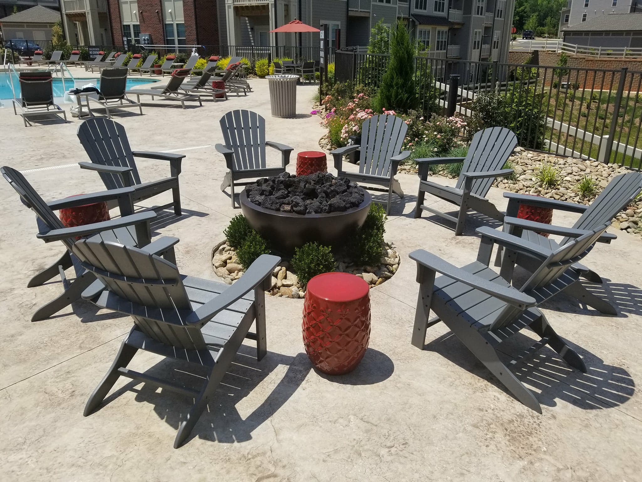 Resident Fire Pit | Apartments For Rent Fort Mill SC | Kingsley Apartments
