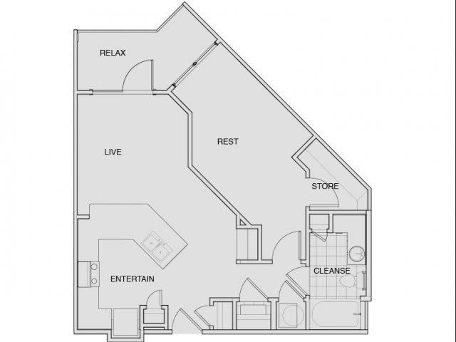 Floor Plan 4 | South Nashville Apartments | Note 16