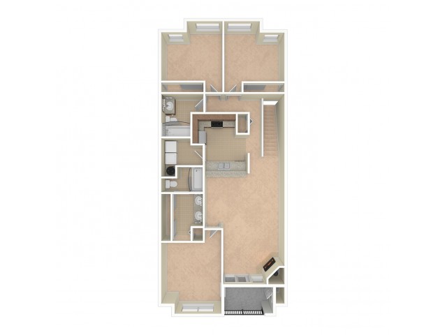 Waterstone 3 Bed Apartment The Heights At Bear Creek Apartments