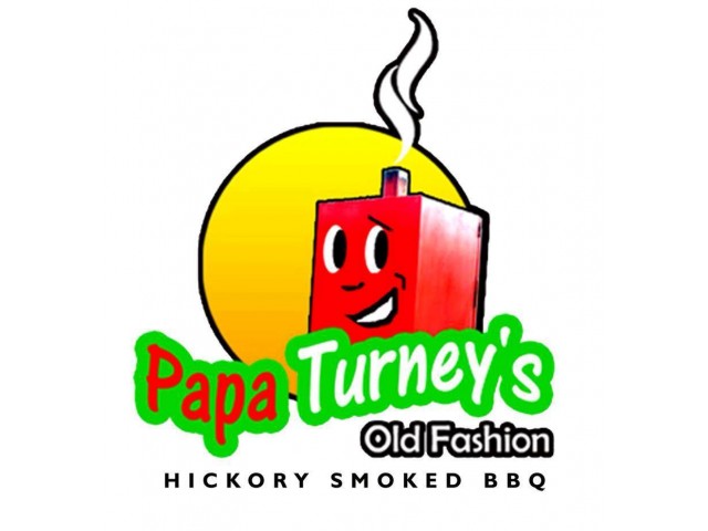 Papa Turney's Old Fashioned BBQ Logo