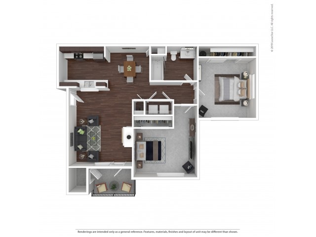 Two Bedroom One Bath 2 Bed Apartment Insignia Apartment Homes