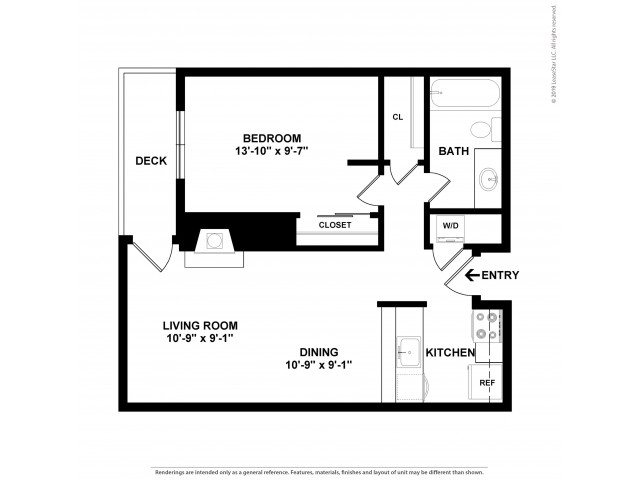 1b 1 bed apartment emerson apartments