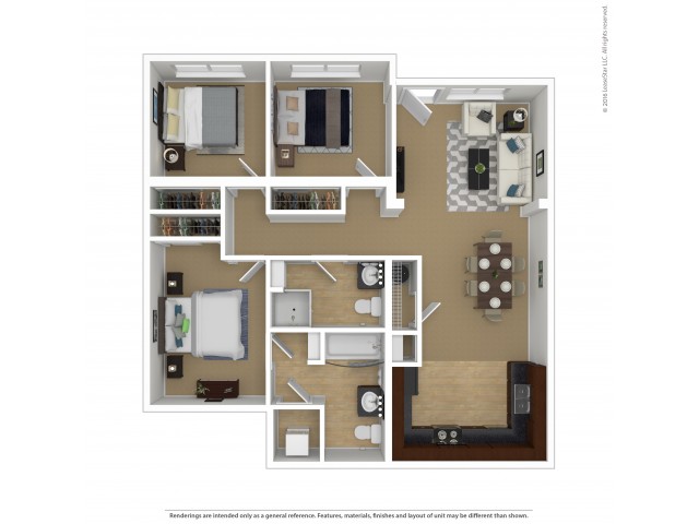 3 Bedroom Apartments In Beaverton Oregon Element 170