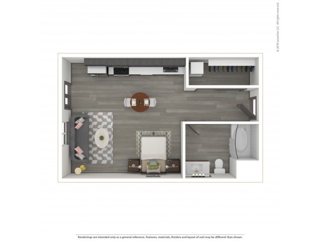 Studio Floor Plan | Apartments For Rent In Portland, OR | Sanctuary Apartments