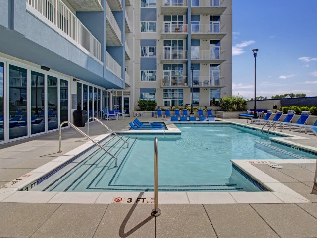Outdoor Pool  | Crossroads at the Gulch | Apartments In Nashville TN