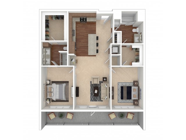 Floor Plan 11 | Crossroads at the Gulch | Apartments In Nashville