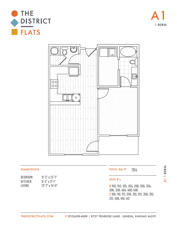 1 Bed 1 5 Bath Apartment In Lenexa Ks The District Flats