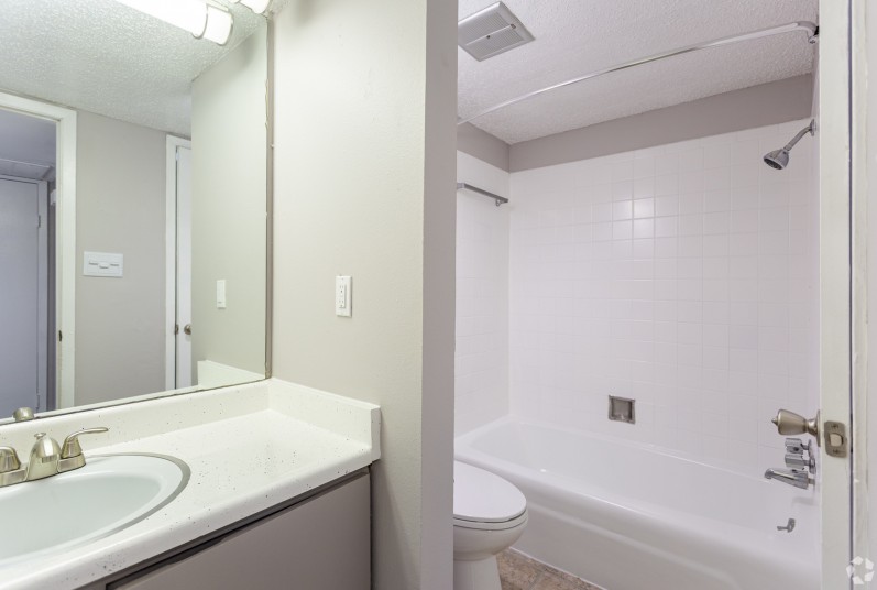interior photo of newly remodeled bathroom