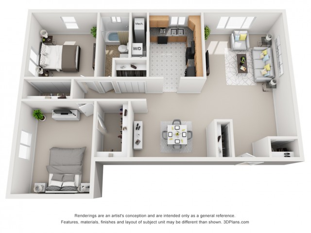 2 Bedroom 2 Bed Apartment Chalfont Apartments