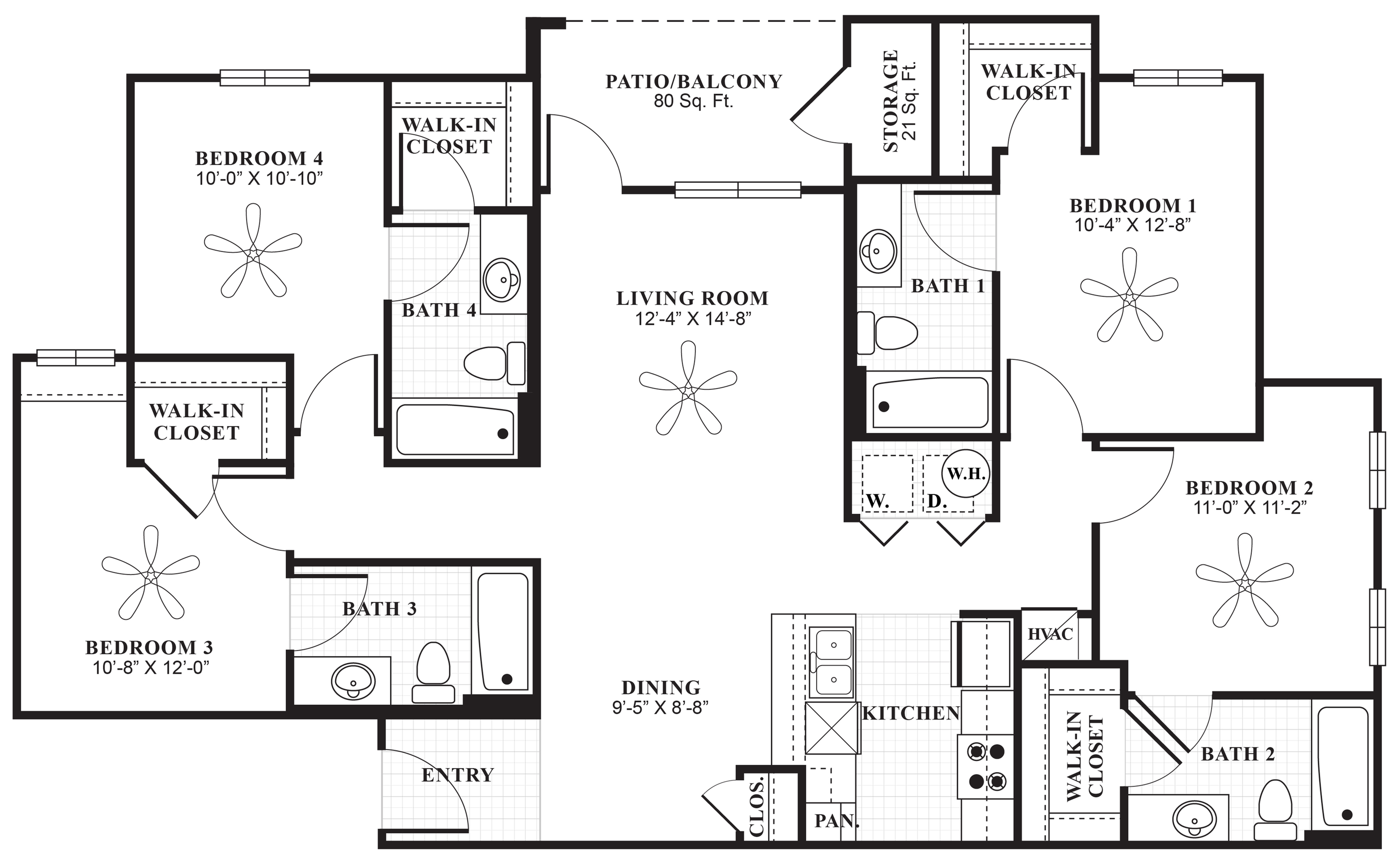 2 - 4 Bed Apartments - Check Availability | The Connection at Auburn