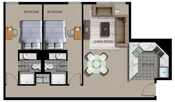 Floor Plans At The Quad On Delaware In Minneapolis Mn